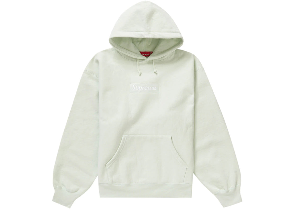 Supreme Box Logo Hooded Sweatshirt (FW23) Light Green