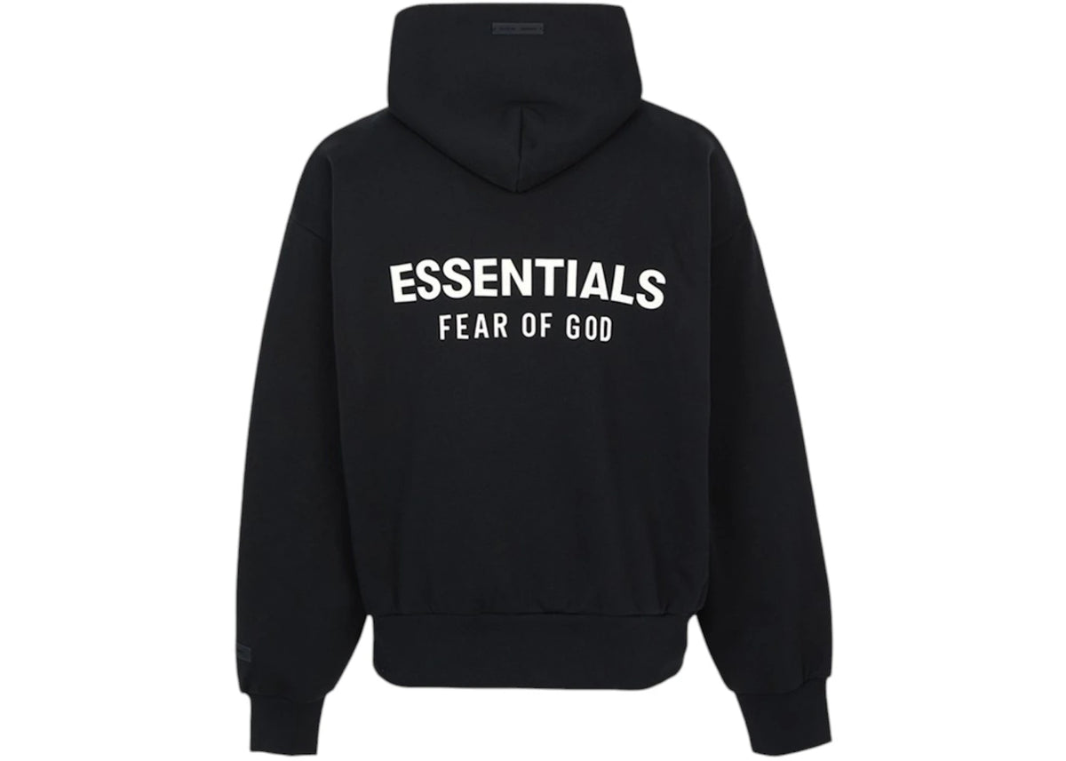 Fear of God Essentials Classic Fit Fleece Hoodie Black