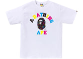 BAPE Neon Camo College Tee White