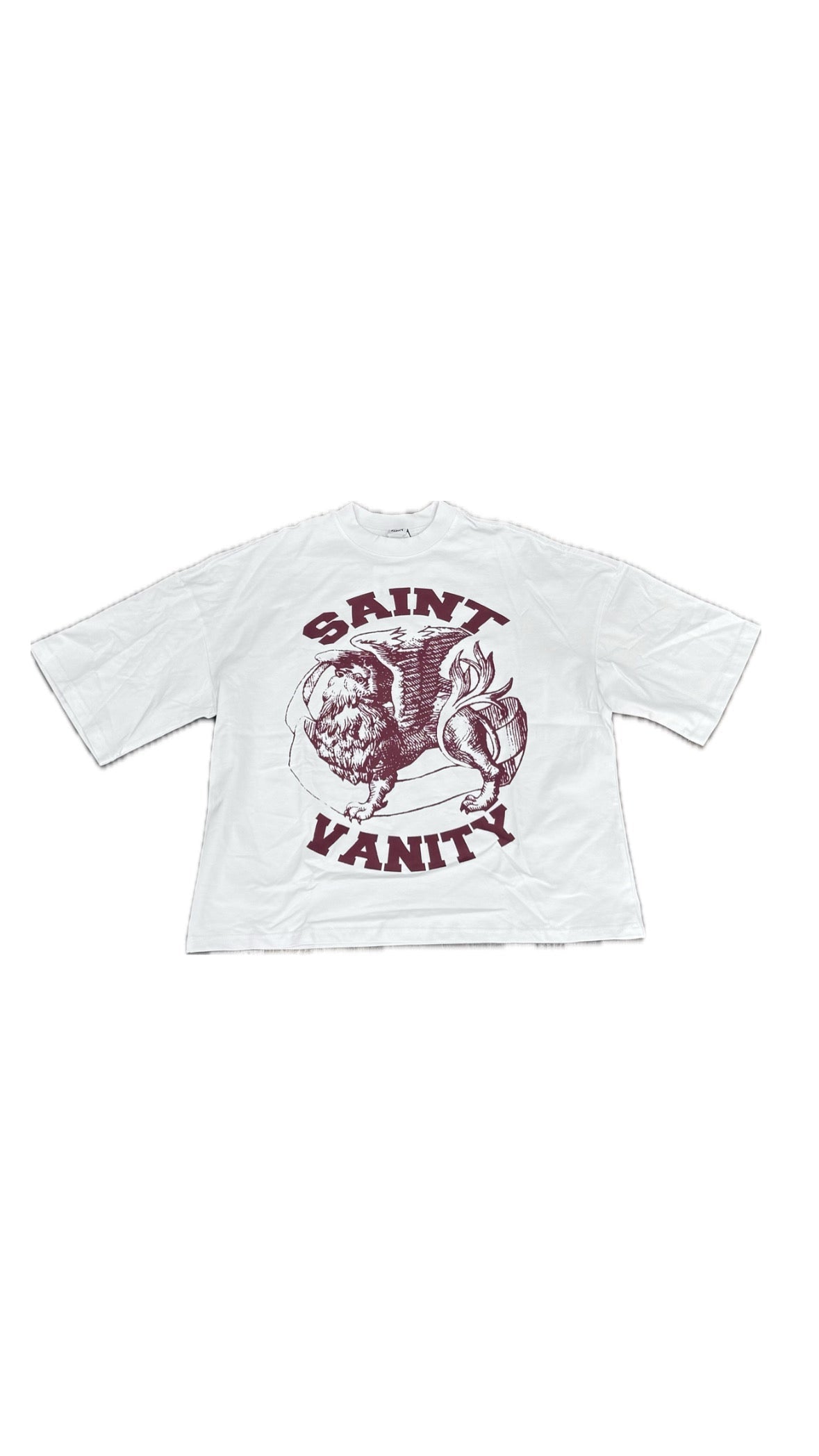 Saint Vanity Griffin Tee White/Burgundy