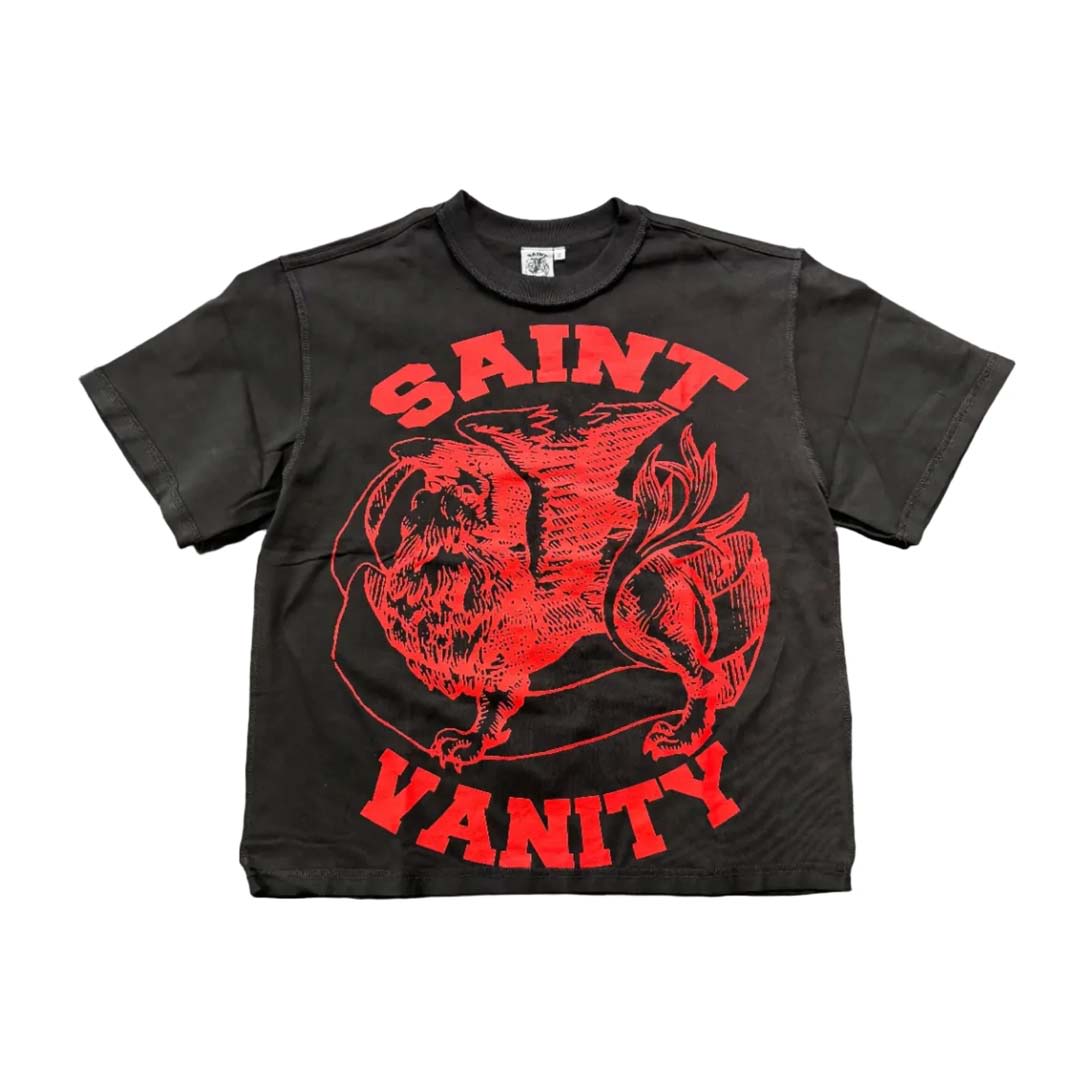 Saint Vanity Griffin Tee Black Red