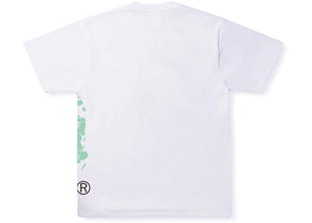 BAPE Text Code Camo Side Big Ape Head Tee White