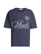 Rhude Logo Grand Prix Tee Navy