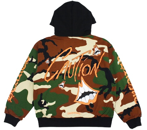 Chrome Hearts Matty Boy Caution Hoodie Camo