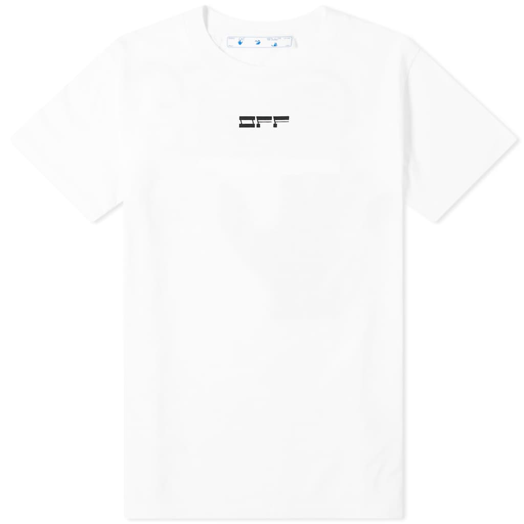 Off White Masked Face Tee S/S White/Black