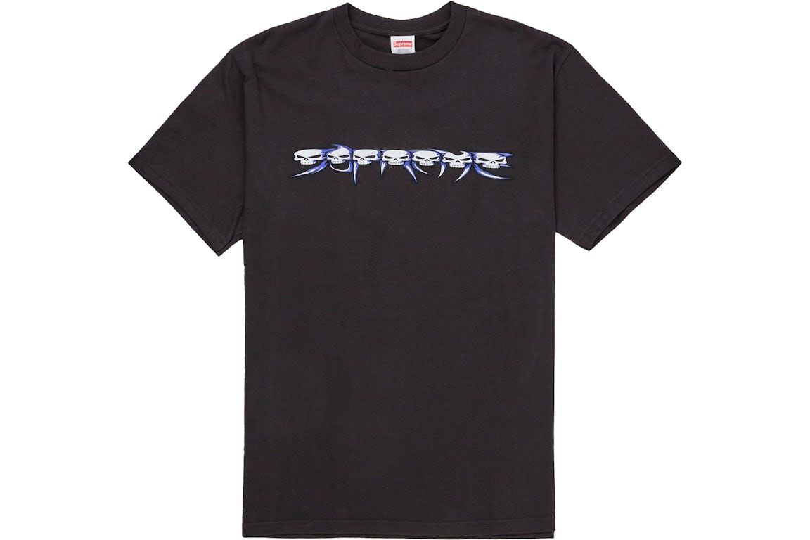 Supreme Skulls Spellout Tee Black