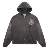 Paly Carrying The Message Zip Hoodie Gray