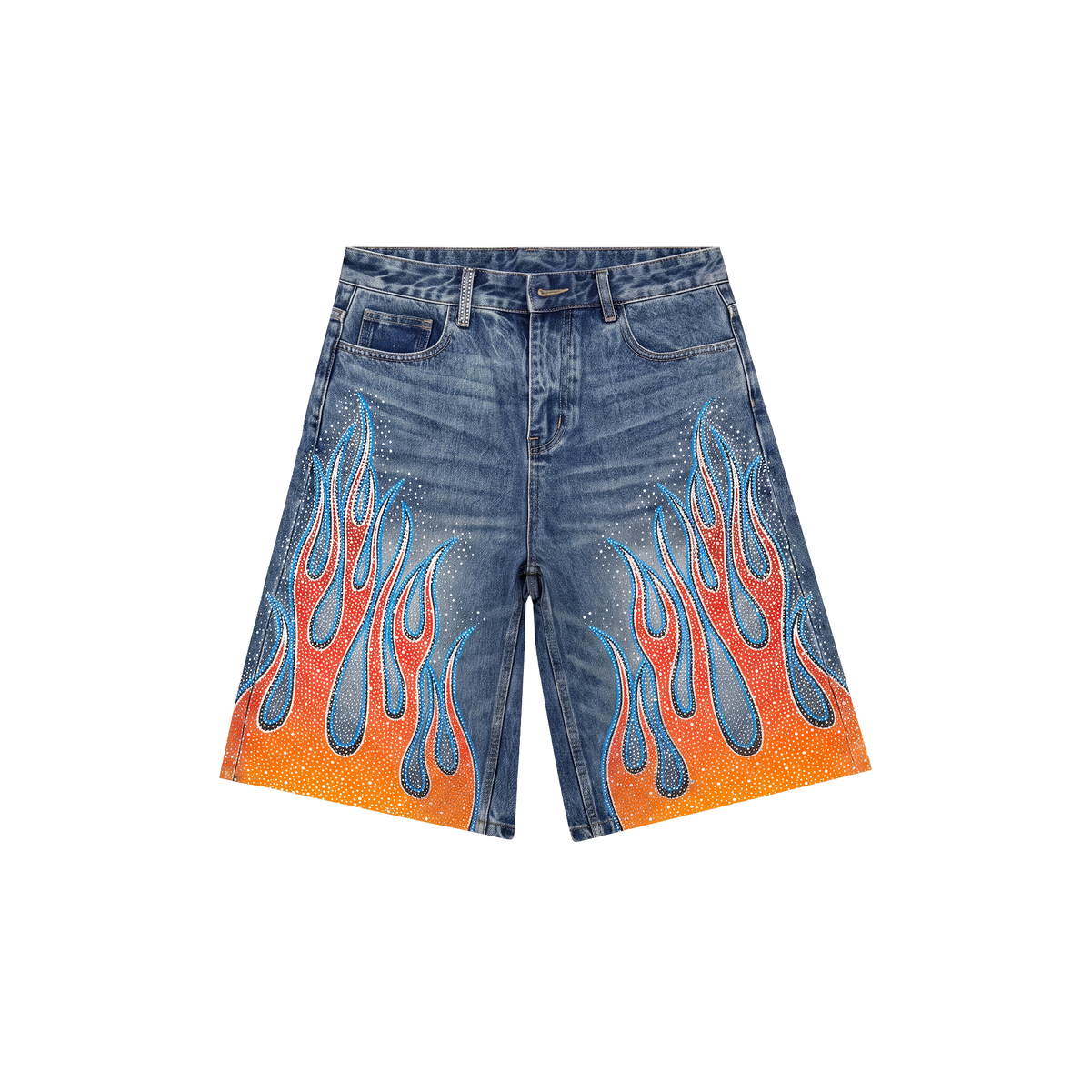 Bravest Studios Hot Rod Rhinestone Jorts