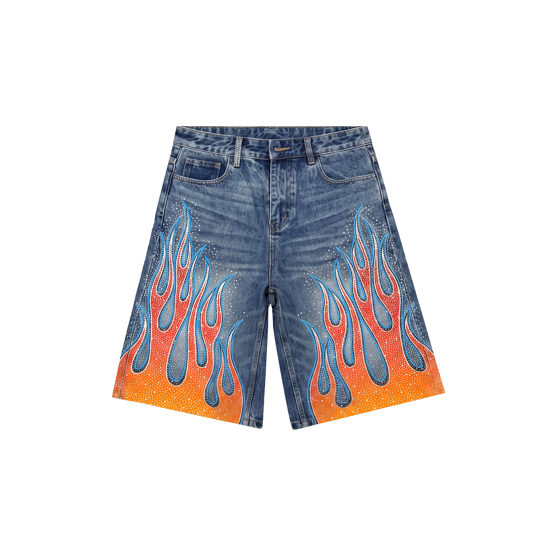 Bravest Studios Hot Rod Rhinestone Jorts