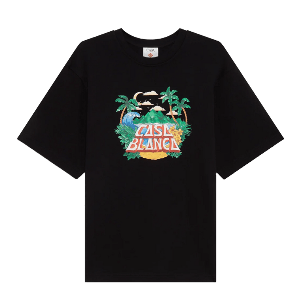Casablanca Beach Wave T-Shirt Black