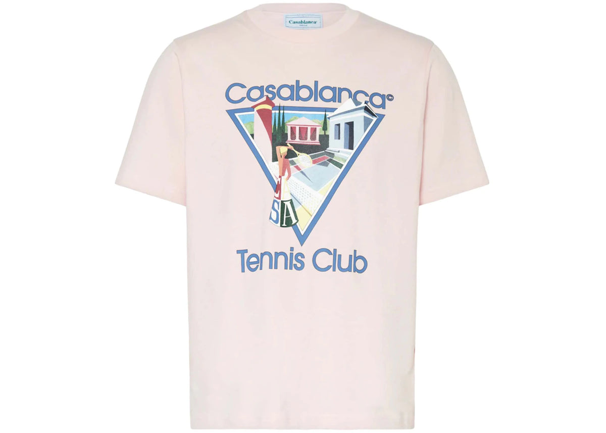 Casablanca Tennis Club Logo Tee Pink