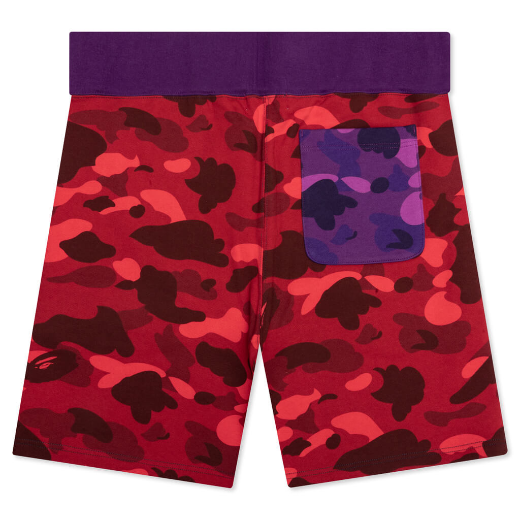 Bape Crazy Camo Shark Sweat Shorts Navy