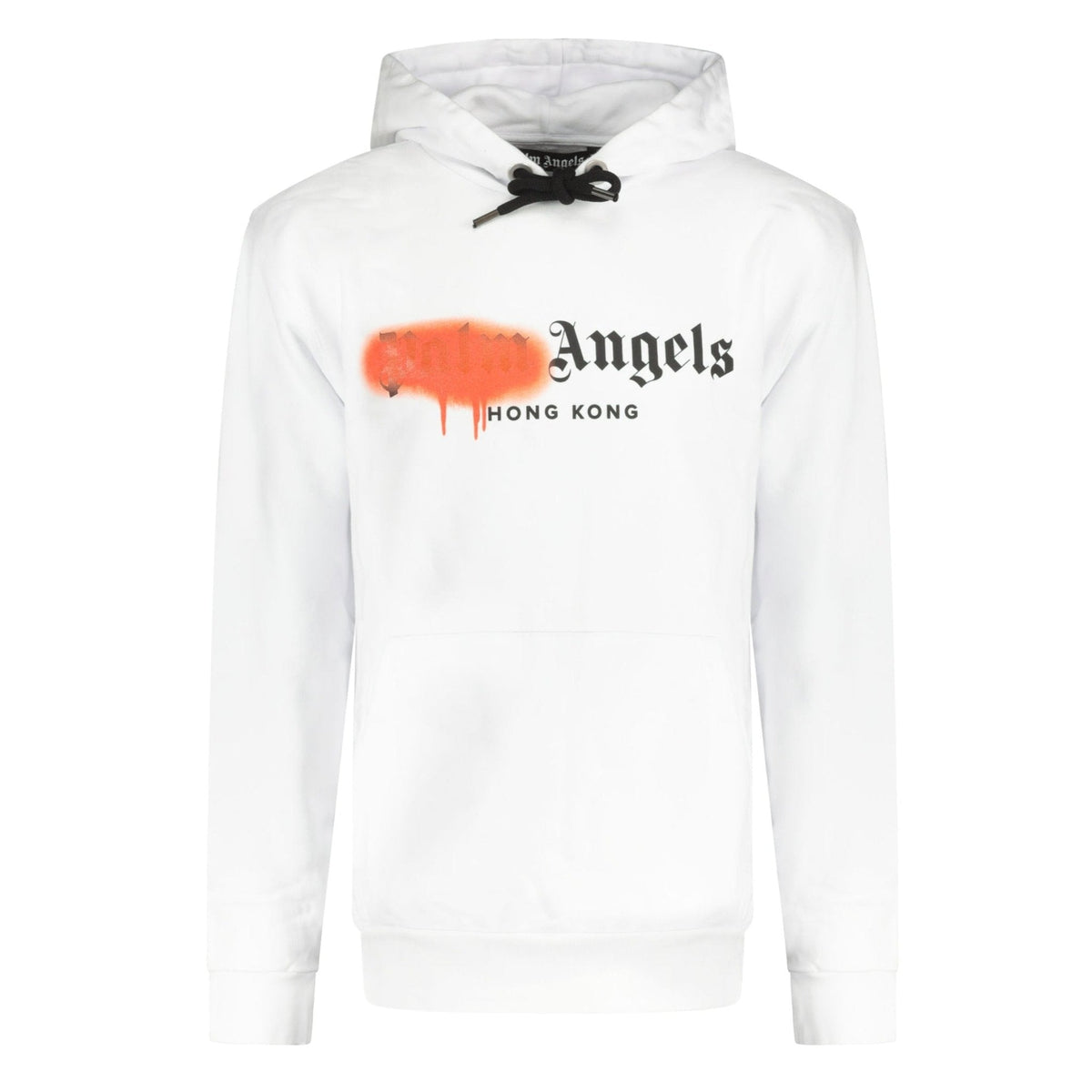 Palm Angels Hong Kong Sprayed Hoodie White/Orange