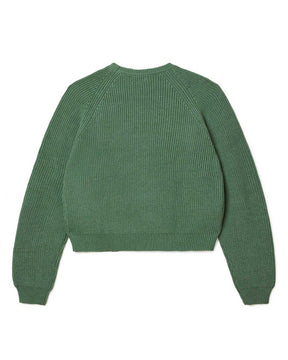 Vale Fisherman Knit Sweater Green
