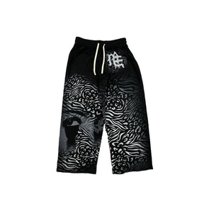 Mixed Emotions Black Striped Sweatpants