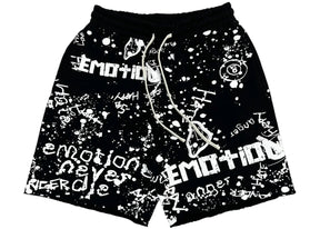 Mixed Emotions Graffiti Shorts Black