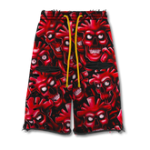 Vertabrae Skull Shorts 2.0 Red