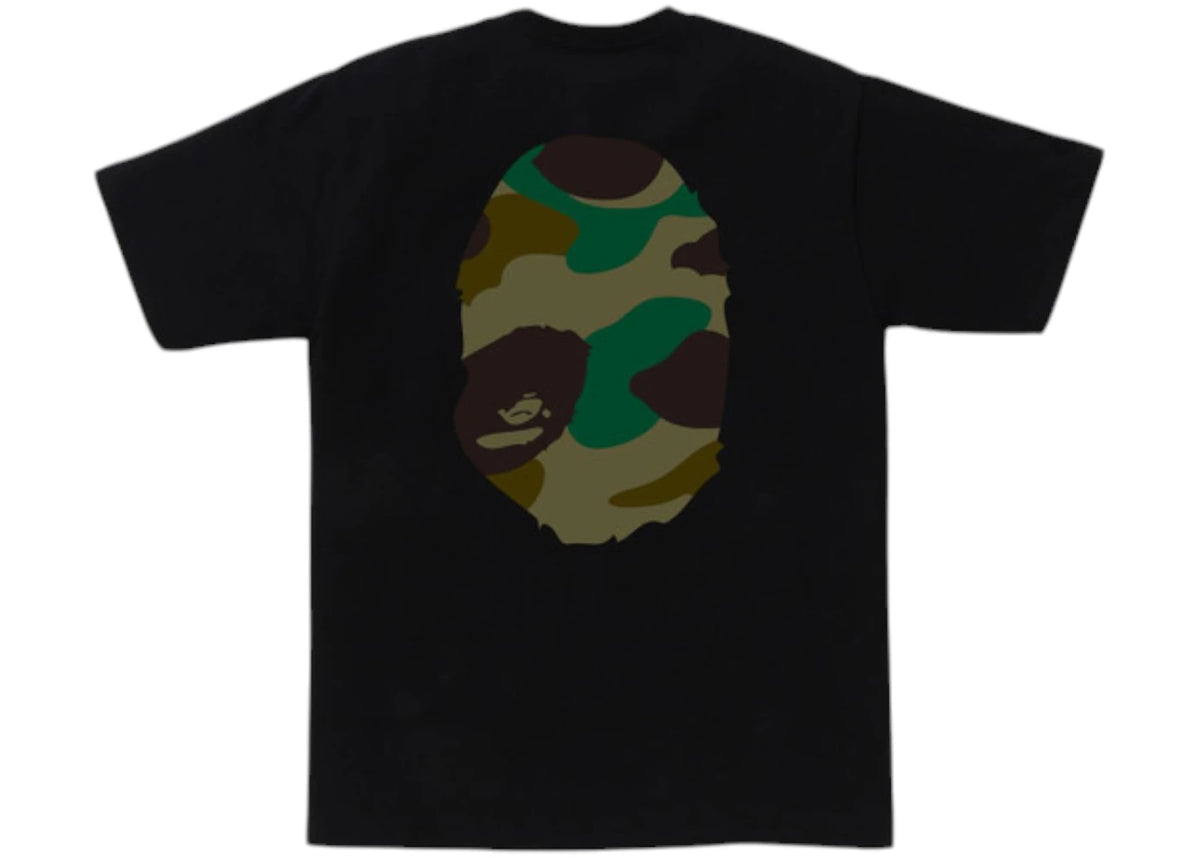 BAPE Giant 1st Camo Big Ape Head Tee Black/Green