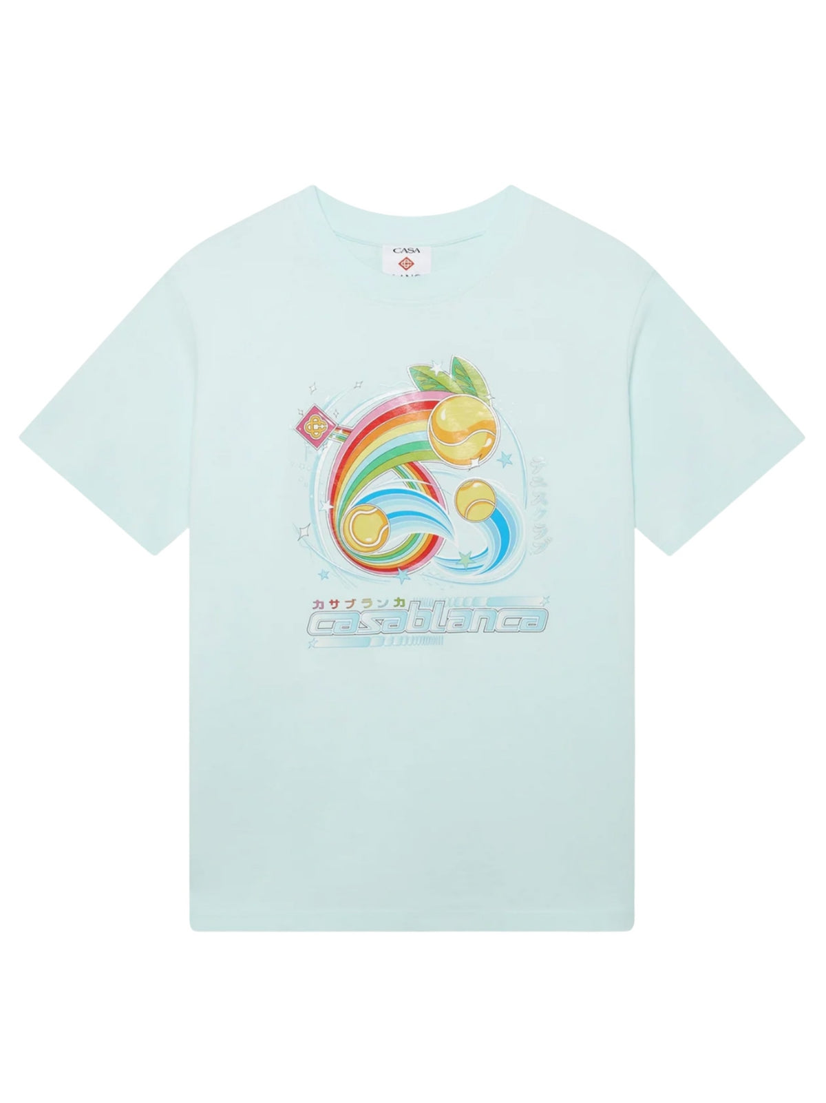 Casablanca Manga Tennis Tee Pale Blue