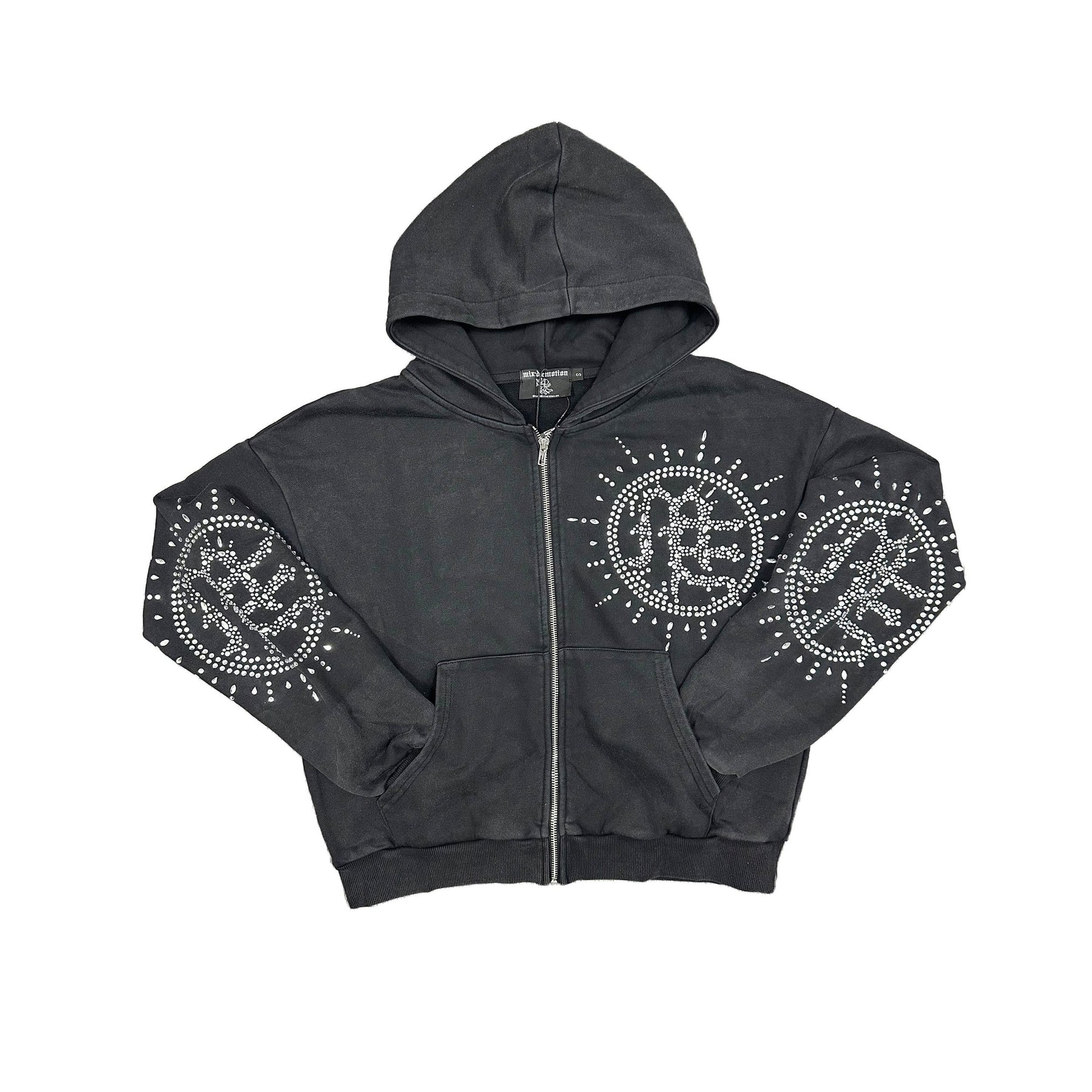 Mixed Emotions Eclipse Zip Up Hoodie Grey