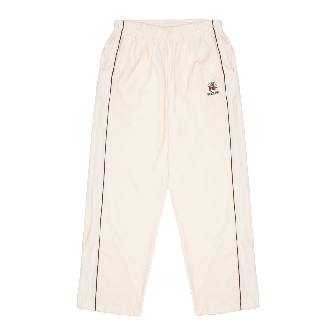 Sinclair Velour Piping Pants Cream