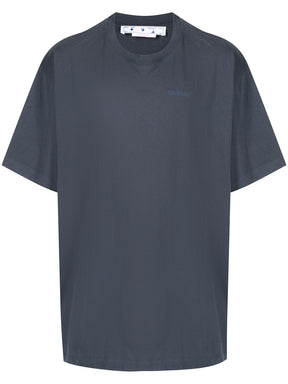 OFF-WHITE Diag Tab Navy Blue Tee