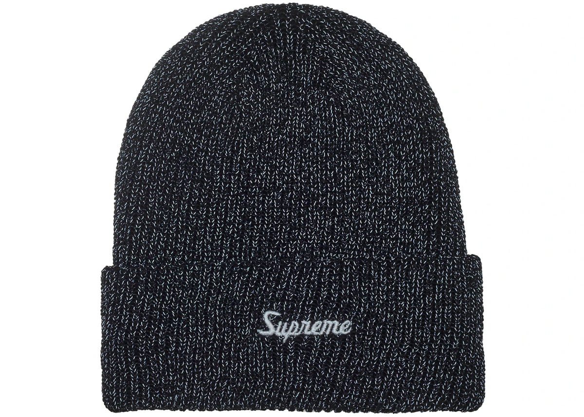 Supreme Loose Gauge Beanie (FW26) Heather Black