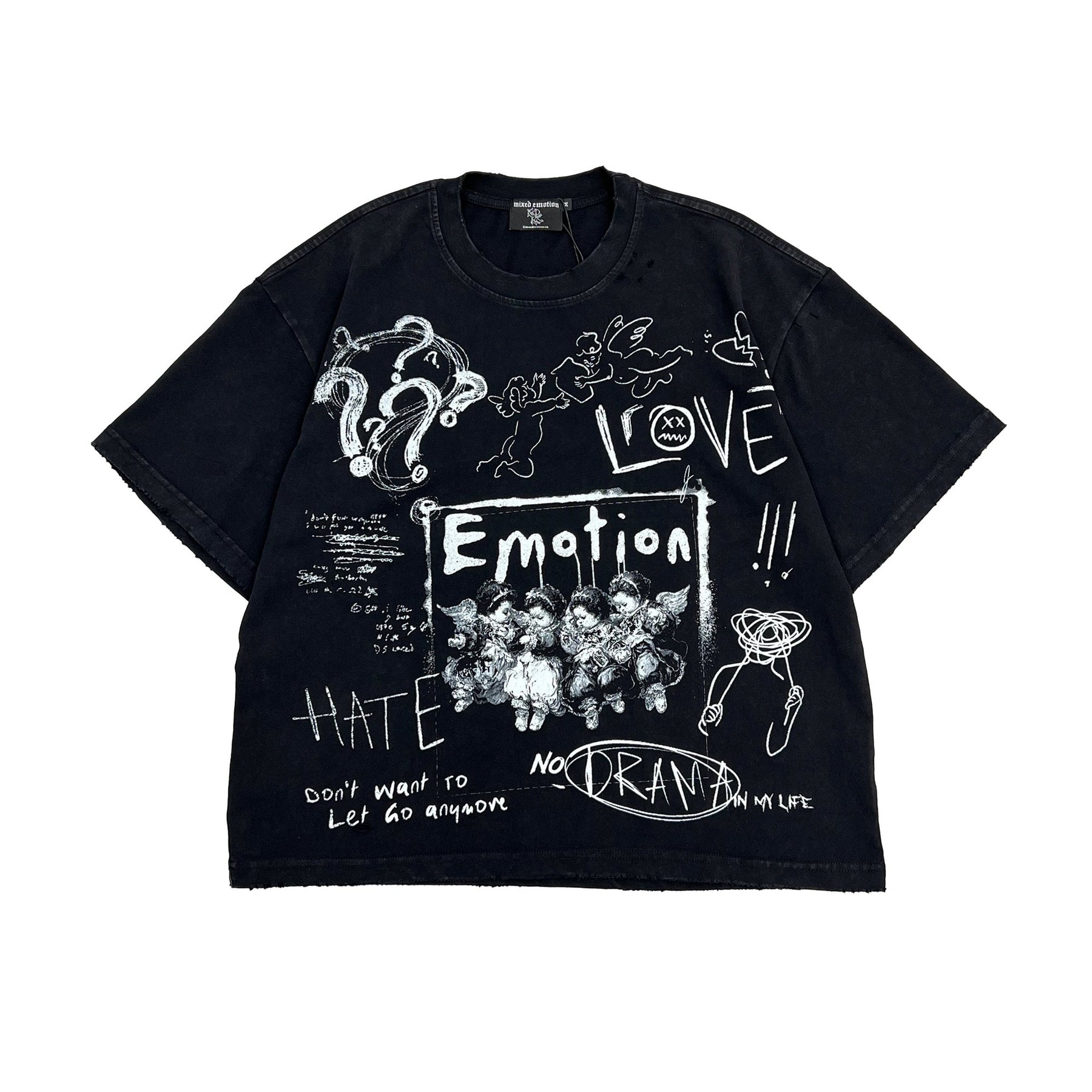 Mixed Emotions Black Chaos Tee