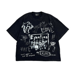 Mixed Emotions Black Chaos Tee