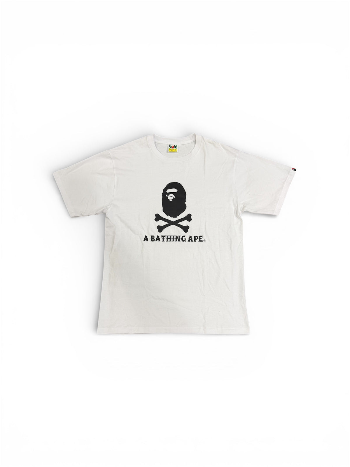 BAPE Ape Crossbone Tee White