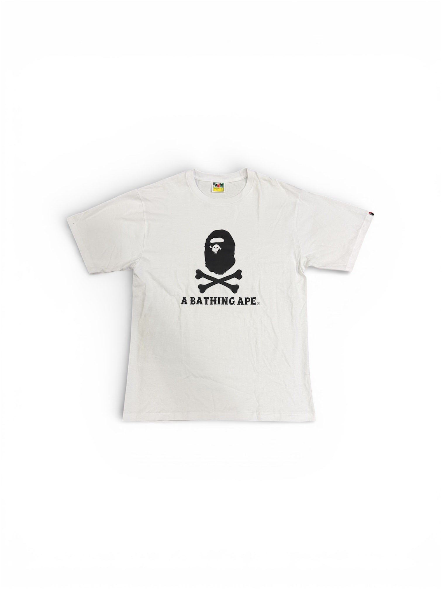 BAPE Ape Crossbone Tee White