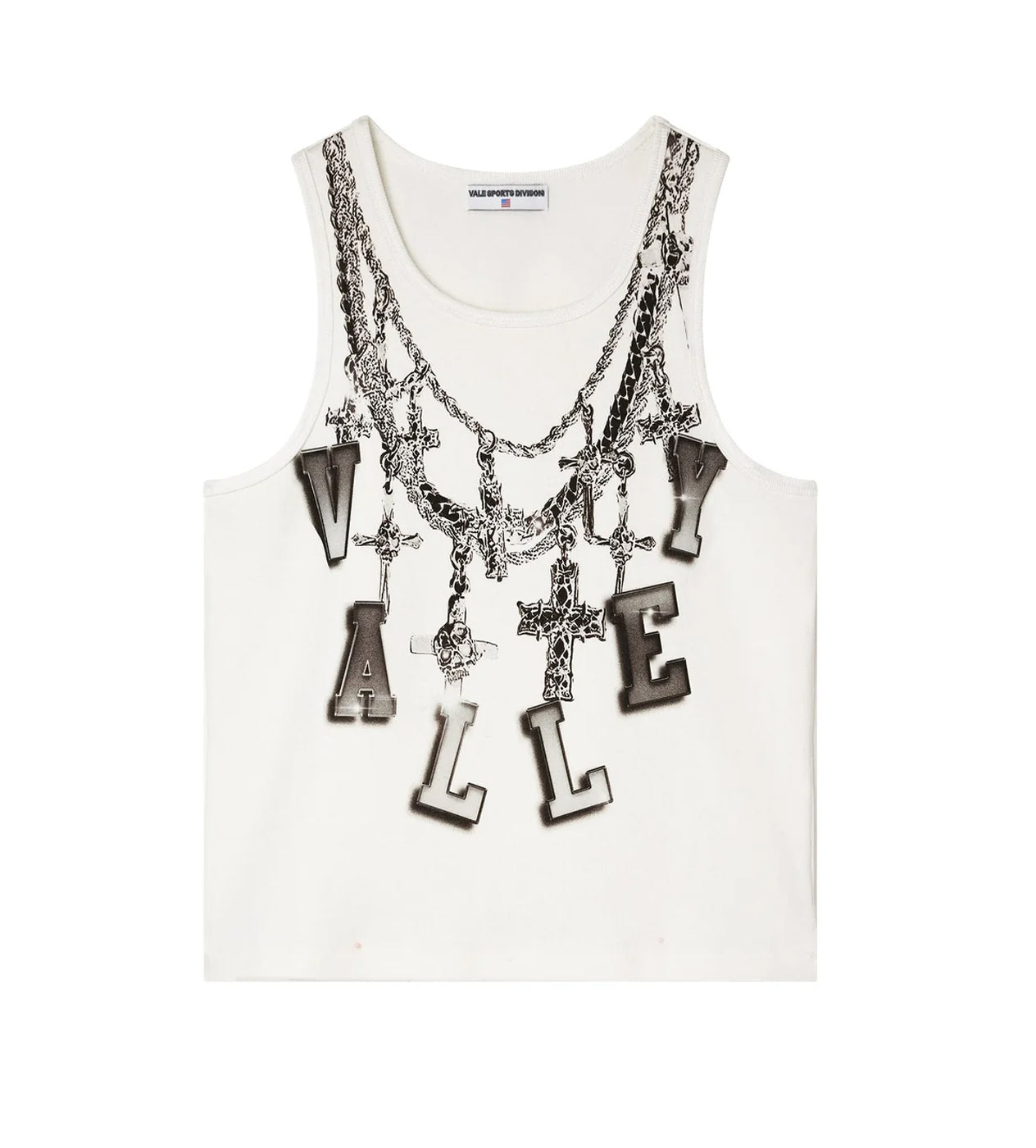 Vale Forever Chain Tank Two Pack White