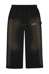 Happy Memories Don't Die Crystal Sweatpants Black