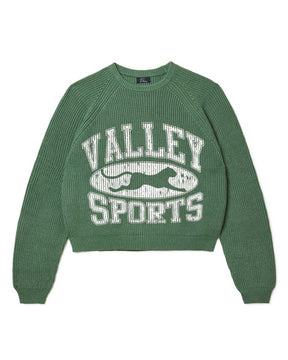 Vale Fisherman Knit Sweater Green