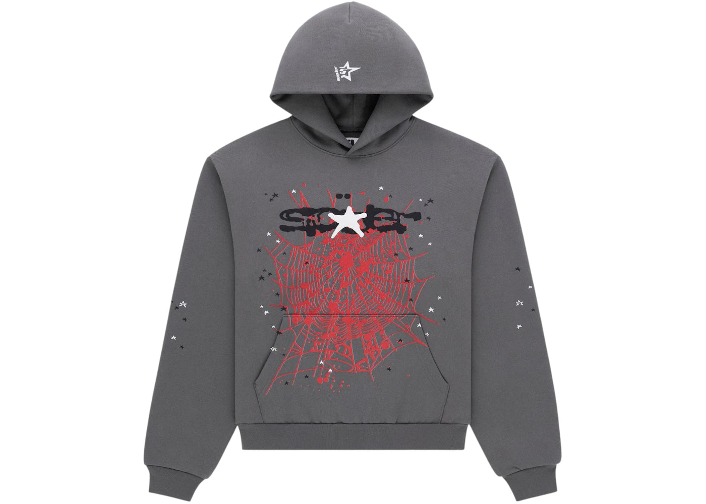 Sp5der Splat Punk Hoodie Slate