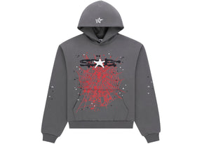 Sp5der Splat Punk Hoodie Slate