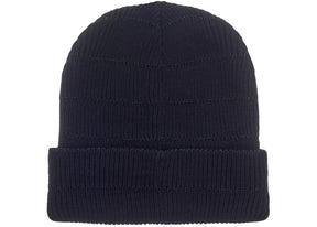 Supreme Metallic Stripe Beanie Black