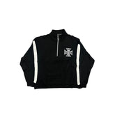 Mixed Emotions Black “Quarter” Zip Jacket