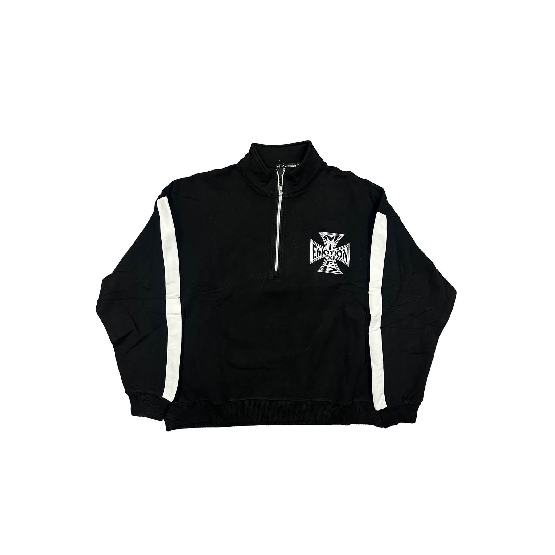 Mixed Emotions Black “Quarter” Zip Jacket