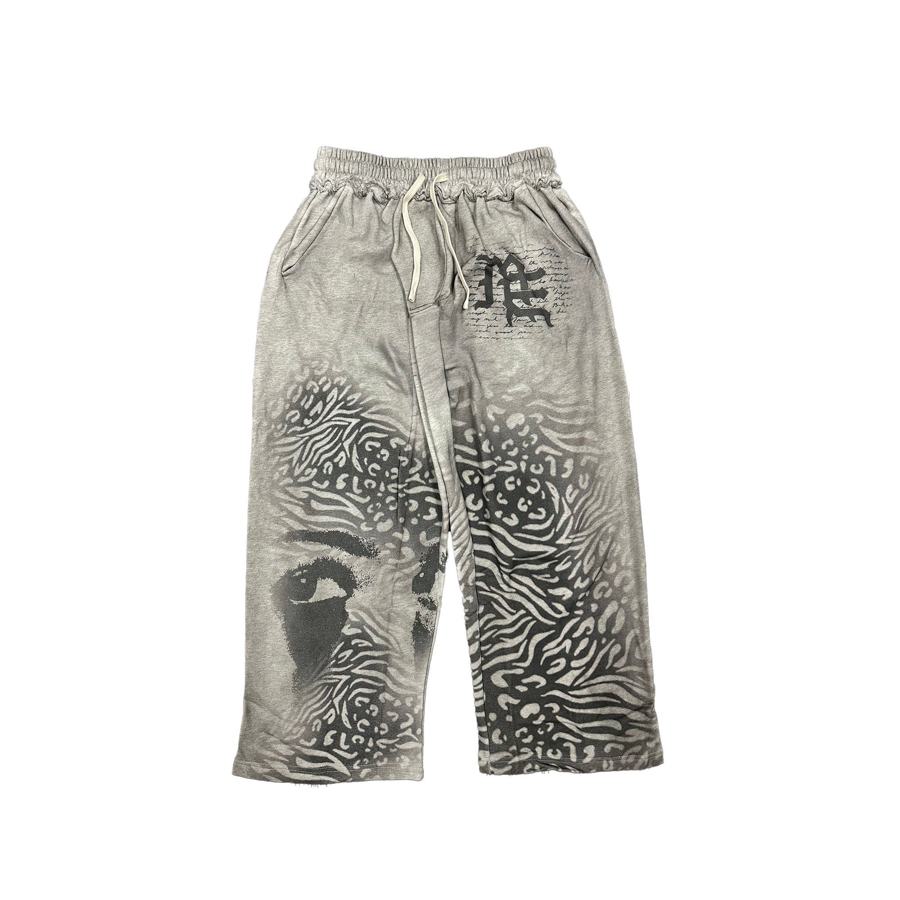 Mixed Emotions Grey Striped Sweatpants