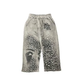Mixed Emotions Grey Striped Sweatpants