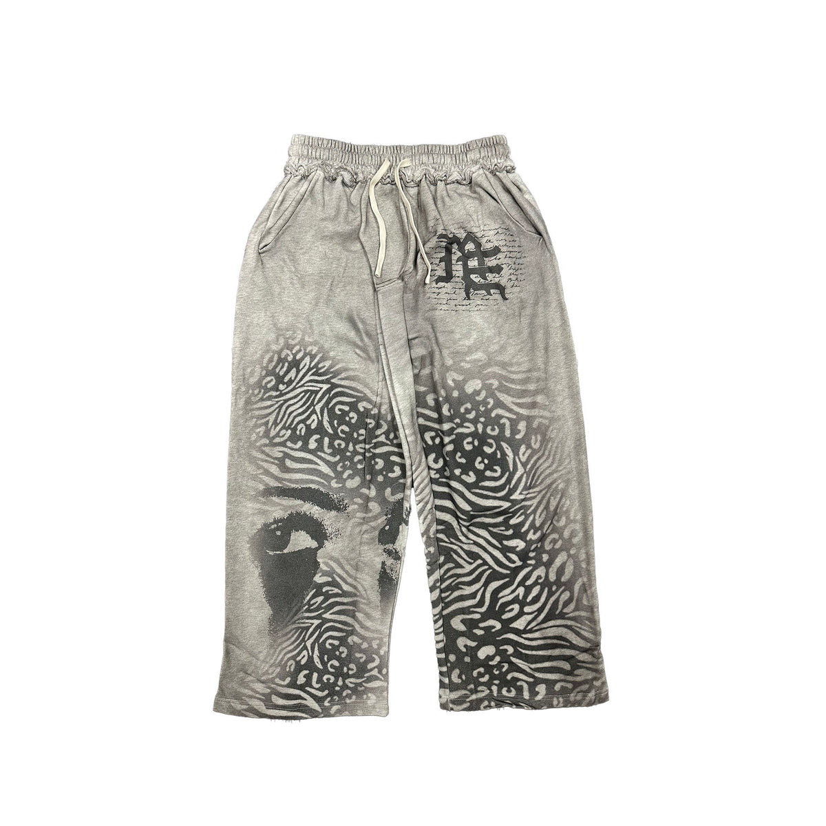 Mixed Emotions Grey Striped Sweatpants