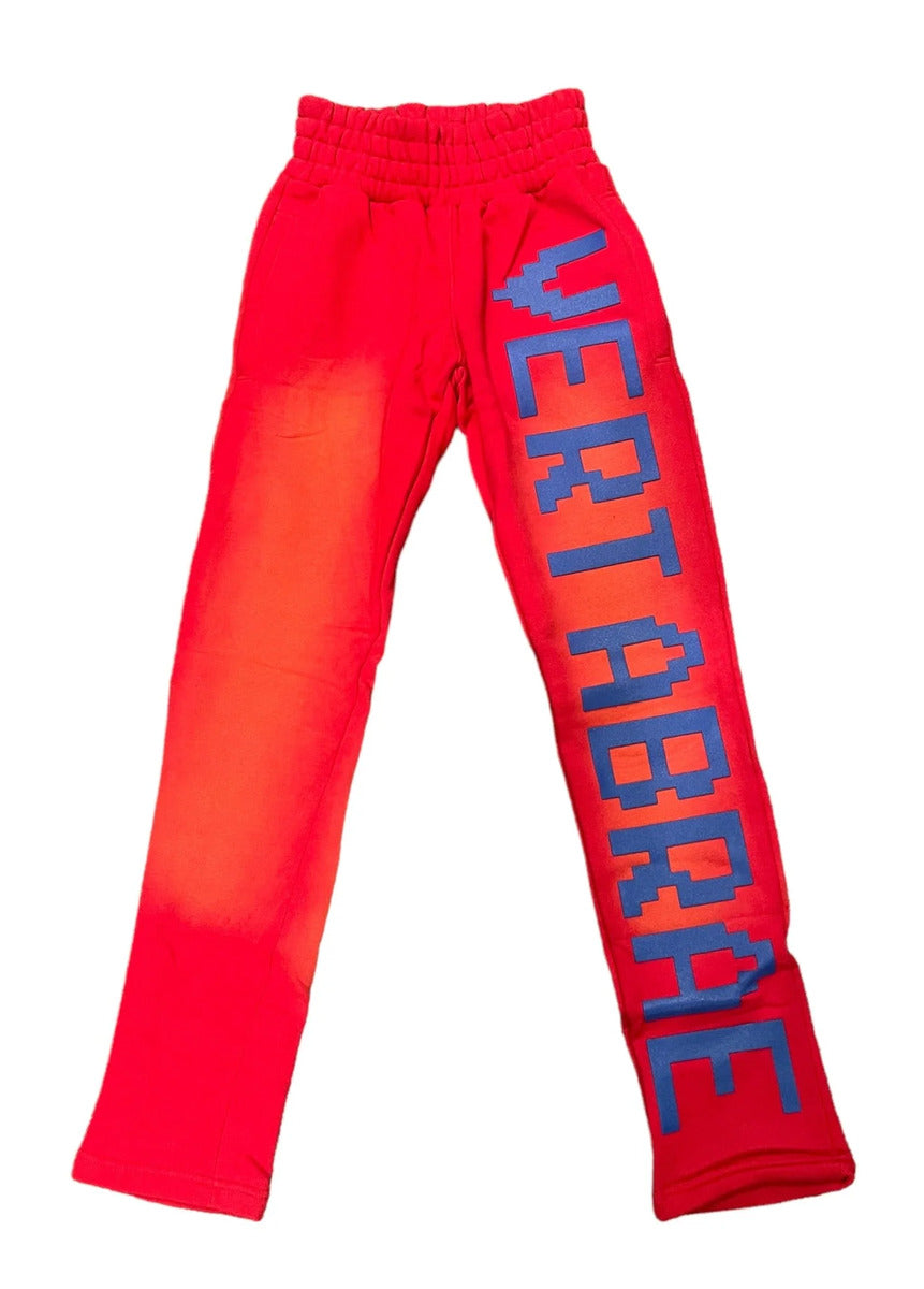 Vertabrae C-2 Sweatpants Washed Red/Blue