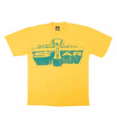 HELLSTAR STUDIOS 'JESUS EMBLEM' TEE - YELLOW GREEN