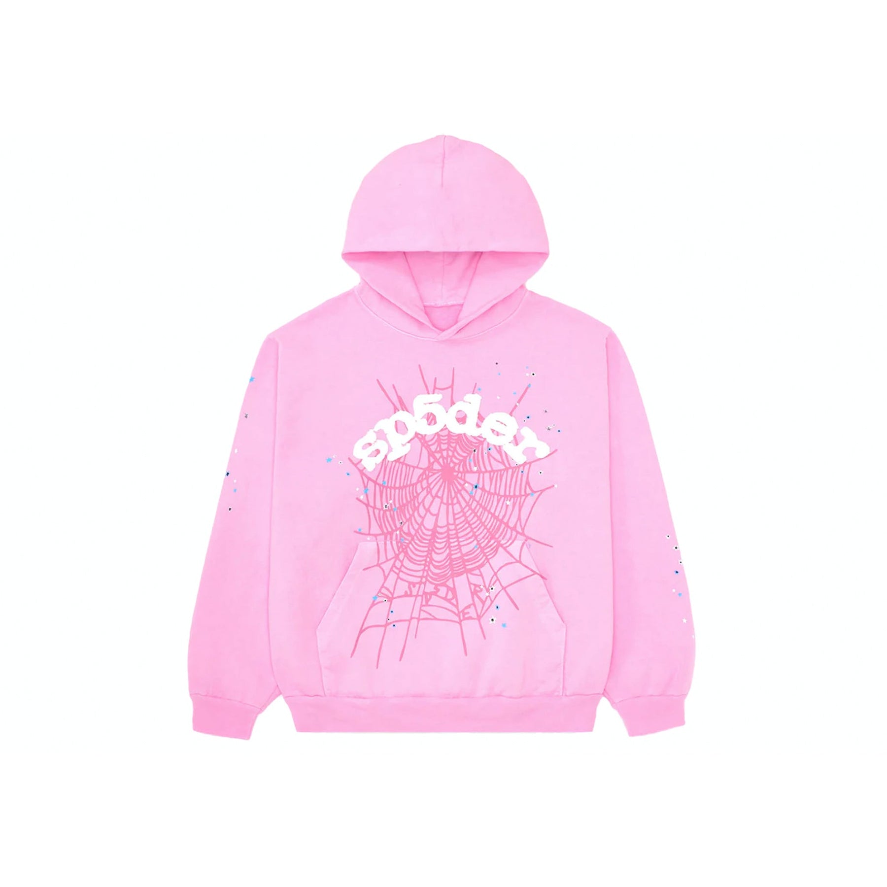 Sp5der OG Pink Web Hoodie