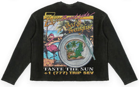 Triple Sevens Weekend Getaway Thermal Tee Black