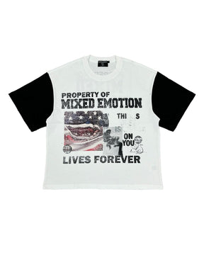 Mixed Emotions Property Tee White