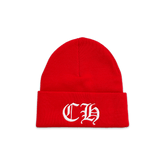 Chrome Hearts CH Logo Beanie Red