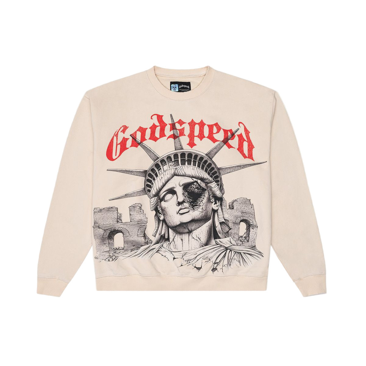 Godspeed R.O.M.E Crewneck Tee Bone