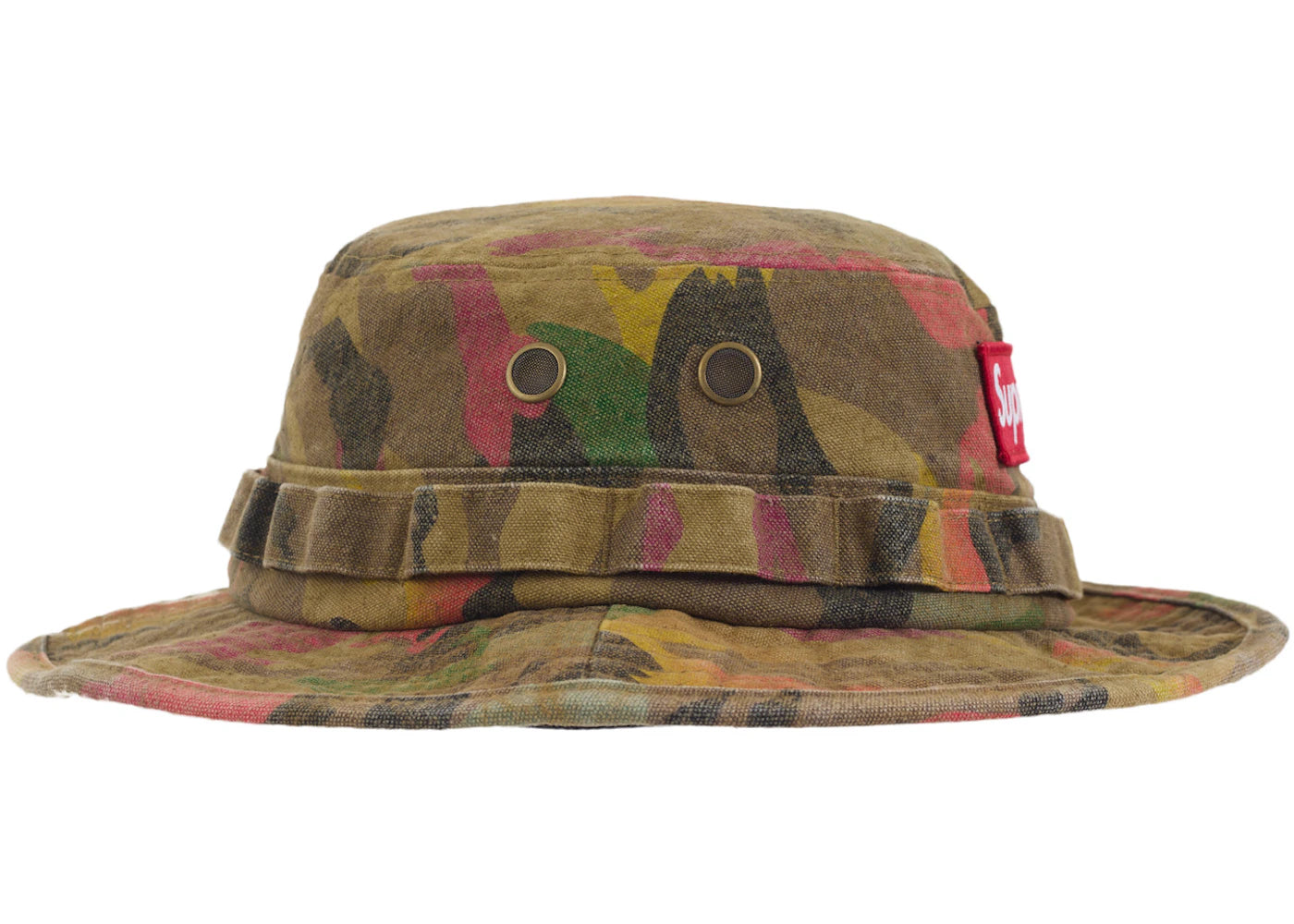 Supreme Washed Canvas Boonie Tan Camo